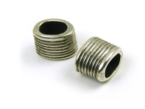 Oval, 14,5 mm, versilbert