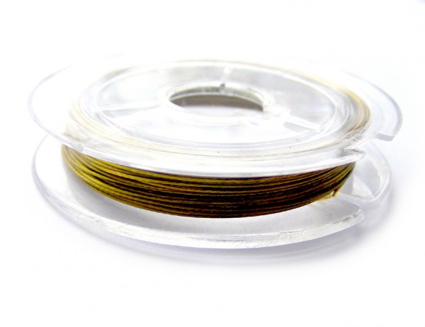 10 m Schmuckdraht, 0,38 mm, gold