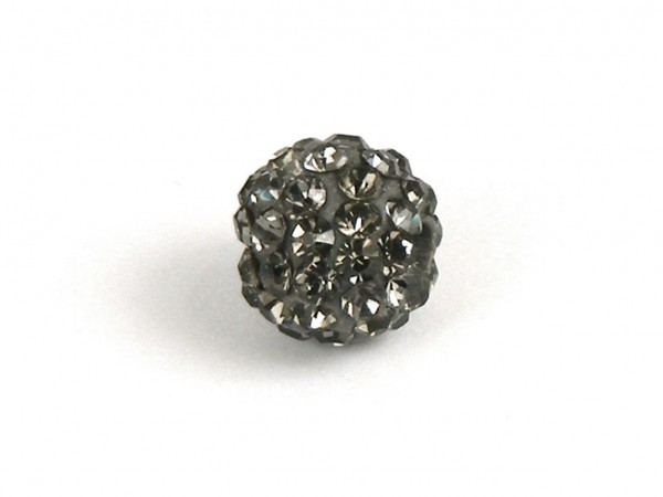 Shamballa Perle, 8 mm, grau