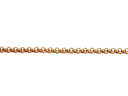 Gliederkette, Erbskette, 10 cm, Edelstahl, rosegold