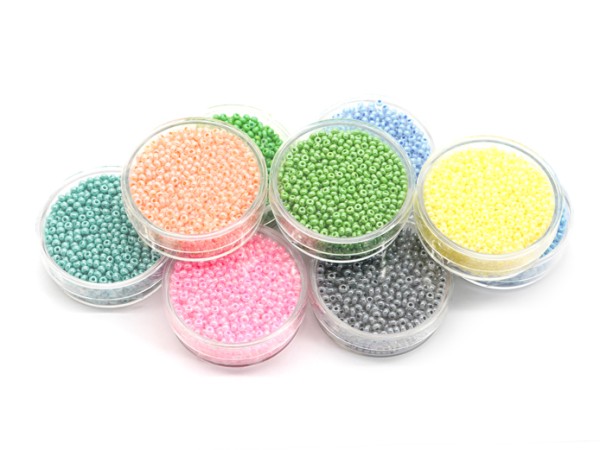 1 Dose Glas-Roccailles 17g, 2,5 mm, türkisblau