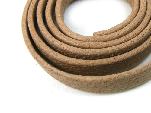 Lederband, 10 cm, 5 mm, hellbraun
