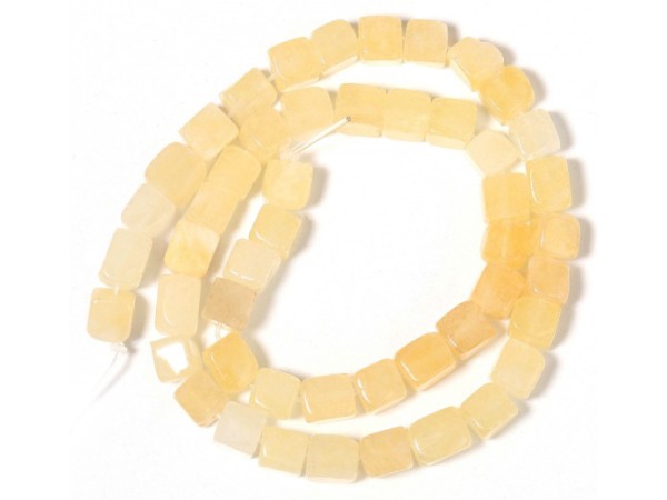 Würfel, Naturstein, 8 mm, gelb