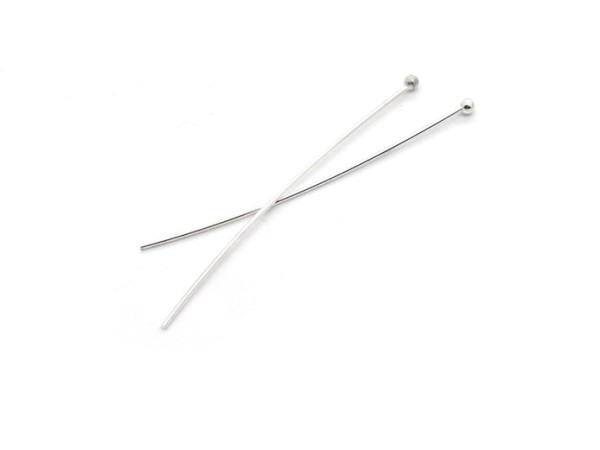 20 Stk. Kugelstift, 45 mm, silberfarben