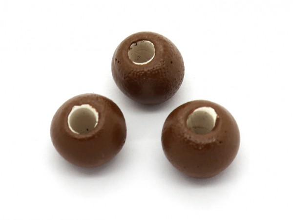 Keramik Perle, 10-11 mm, dunkelbraun