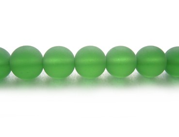 1 Strang Glasperlen, 12 mm, grün