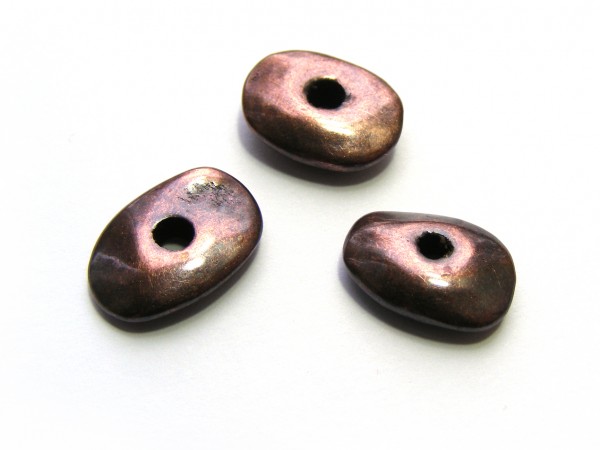 Keramik Cornflake, 16 mm, verkupfert