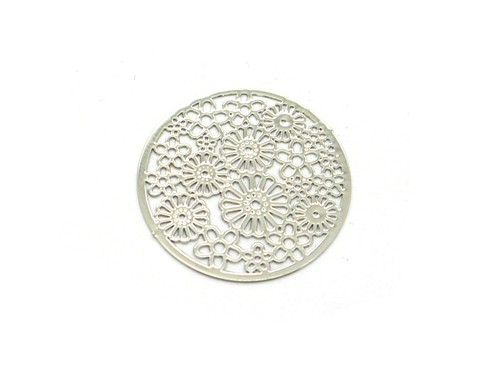 Scheibe, 23 mm, versilbert