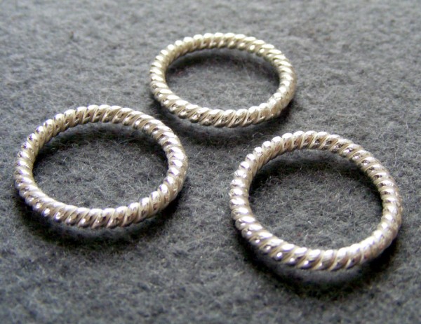 Ring, 11 mm, versilbert