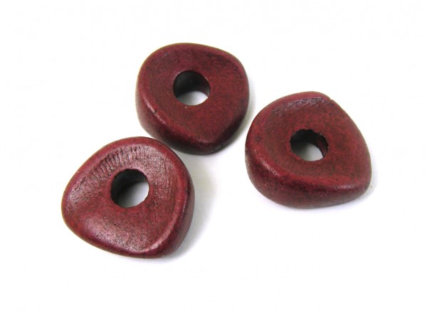 Keramik Nugget, 19 mm, bordeaux