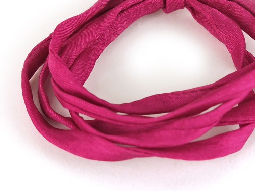 Seidenband, 10 cm, 6 mm, fuchsia