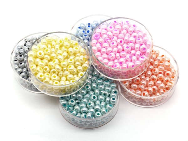 1 Dose Glas-Roccailles 17g, 4,5 mm, türkis