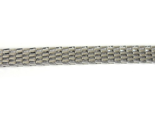 Schlauchkette, Band, 10 cm, 8 mm, Edelstahl, flach