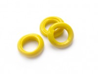 Glasring, ca. Ø 15 mm, gelb, glanz Glasring, ca. Ø 15 mm, gelb, glanz