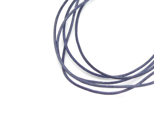 Rindleder, 1 m, 1 mm, blau