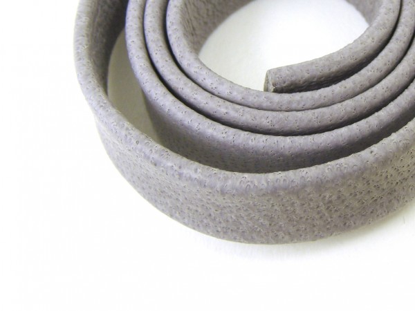 Lederband, 10 cm, 10 mm, hellgrau