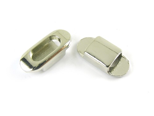 Oval, 21 mm, versilbert