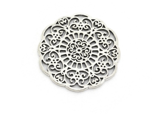 Scheibe, 31 mm, versilbert