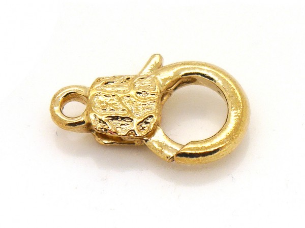 Karabiner, 22,5 mm, vergoldet