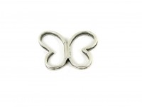 Schmetterling, 38 mm, versilbert Schmetterling, 38 mm, versilbert