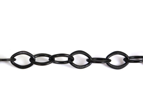 Gliederkette, 10 cm, schwarz