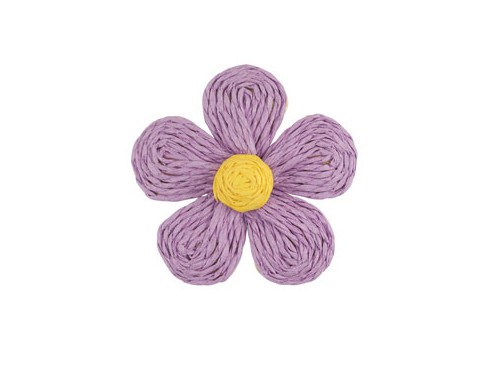 Blumen Anhänger, 55 mm, lila