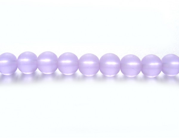 1 Strang Glasperlen, 6 mm, lila