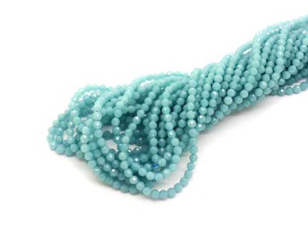 1 Strang Jade, 3 mm, türkis