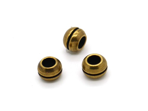 Rondell, 7 mm, bronze