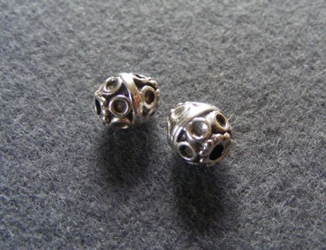 Kugel, 9 mm, versilbert