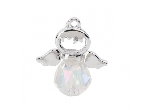 Anhänger Engel, 20 mm, versilbert