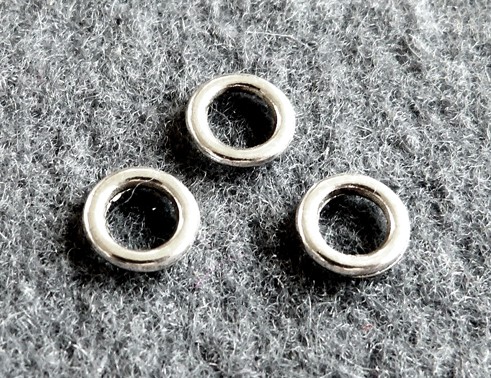 Ring, 8 mm, versilbert