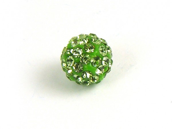 Shamballa Perle, 6 mm, hellgrün