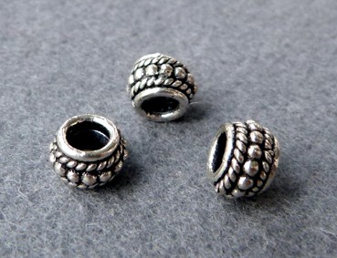 Walze, 10 mm, versilbert