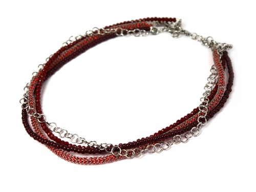 Statementkette rot 47 cm