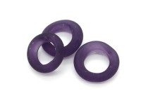 Glasring, ca. Ø 15 mm, lila, matt Glasring, ca. Ø 15 mm, lila, matt