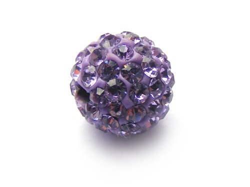 Shamballa Perle, 10 mm, flieder