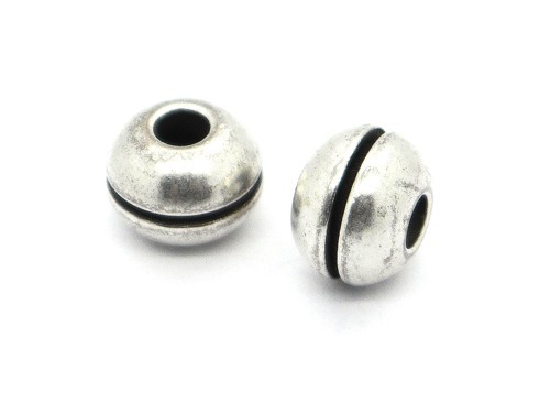 Rondell, 9,5 mm, versilbert