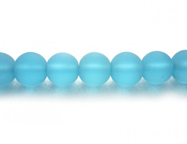 1 Strang Glasperlen, 10 mm, türkis