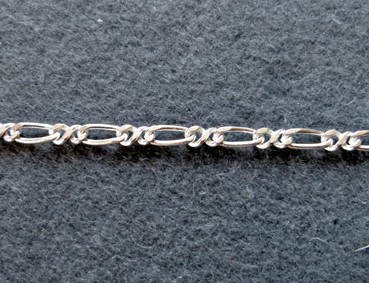 Gliederkette, 10 cm, versilbert