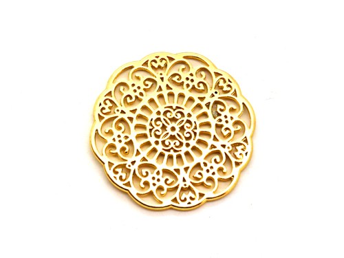 Scheibe, 31 mm, vergoldet