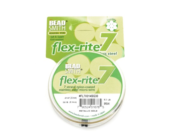 9,1 m Schmuckdraht, 0,35 mm, satingold