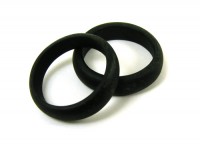 Glasring, ca. Ø 24 mm, schwarz, matt Glasring, ca. Ø 24 mm, schwarz, matt