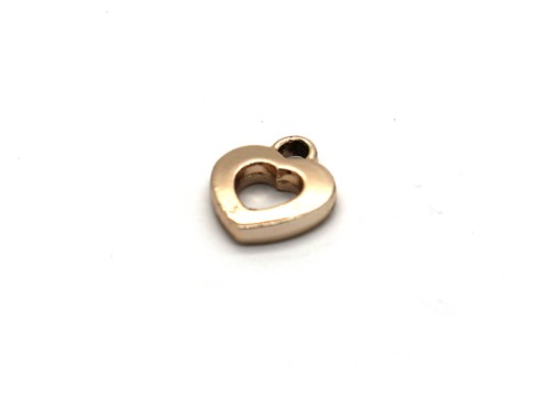 Herz, 16 mm, rosegold