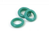 Glasring, ca. Ø 15 mm, türkis, glanz Glasring, ca. Ø 15 mm, türkis, glanz