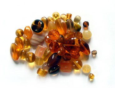 Perlenmischung, 100 g, braun