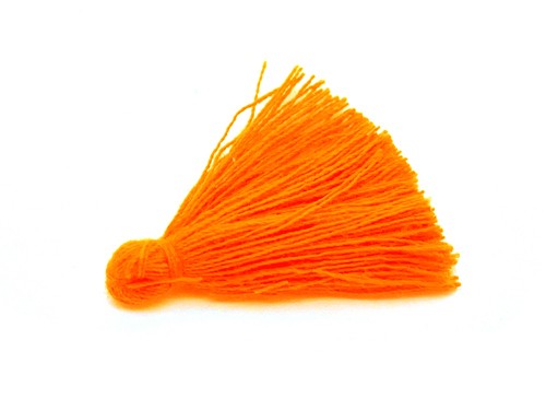 Quaste, 25 mm, neon-orange