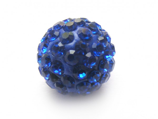 Shamballa Perle, 12 mm, blau