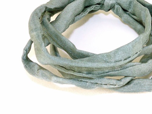 Seidenband, 10 cm, 6 mm, grau