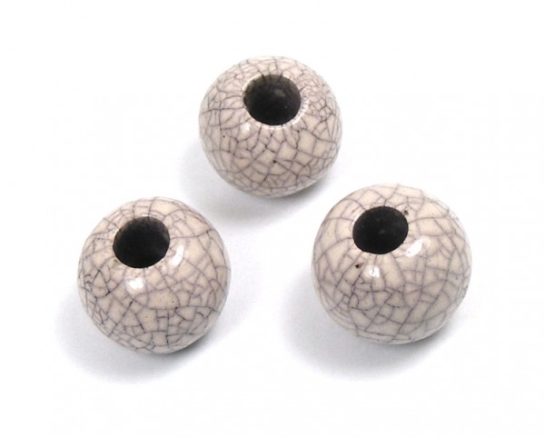 Keramik Kugel, 9 mm, rose, Raku-Effekt